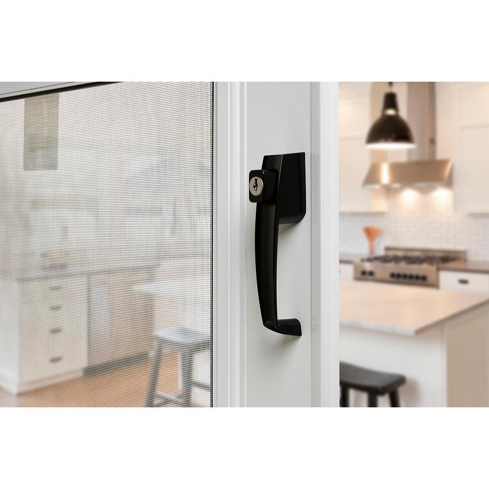 Keyed Push Button Latch, Black VK333X3BL