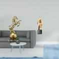thumbnail image 2 of Figura de caballo de resina moderna, escultura de arte abstracto, adorno decorativo coleccionable para sala de estar, oficina, estante, centro de mesa, 2 of 8