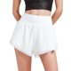 thumbnail image 1 of Gibobby Shorts Mujer Pantalones cortos de gimnasia para mujer V Stretch Push Up Yoga Shorts Booty Scrunch Fitness Pantalones cortos de cintura alta sin costuras Workout Sports(Blanco, M), 1 of 5