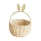 thumbnail image 2 of Cesta tejida para arreglos florales y eventos de jardín con asa para picnic y Blanco, 2 of 9