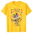 thumbnail image 6 of XAOFW Women's T-Shirts Carnival Short Sleeve Crewneck Cartoon Print T Shirt Everyday Wear Relaxed Fit Tee Shirts Holiday Vacation Comfortable Stylish Tops, 6 of 6