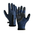 thumbnail image 2 of Zmeidao Unisex Winter Warm Gloves Outdoor Cycling Zipper Touch-Screen Gloves, 2 of 2