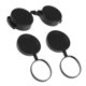 thumbnail image 1 of Objective Lens Cap Binoculars Outdoor Observation Travel 3Set Black Rubber Dustproof Waterproof Scratch-Proof Protective, 1 of 3