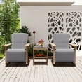 thumbnail image 2 of XCJDILAO U_Style Adjustable Outdoor Wicker Double Rocking Chair with Coffee   Suitable for Backyard  Garden  Poolside., 2 of 21