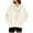 White #33, variant on WULMLEO Women V Neck Fuzzy Fleece Pullover Sweatshirt - Oversized Long Sleeve with Pockets Cozy Fall Winter Casual Wear Hot Pink 2XL