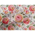 thumbnail image 4 of oneOone Cotton Cambric Red Fabric Leaves & Flowers Floral Sewing Material Print Fabric By The Yard 56 Inch Wide, 4 of 4