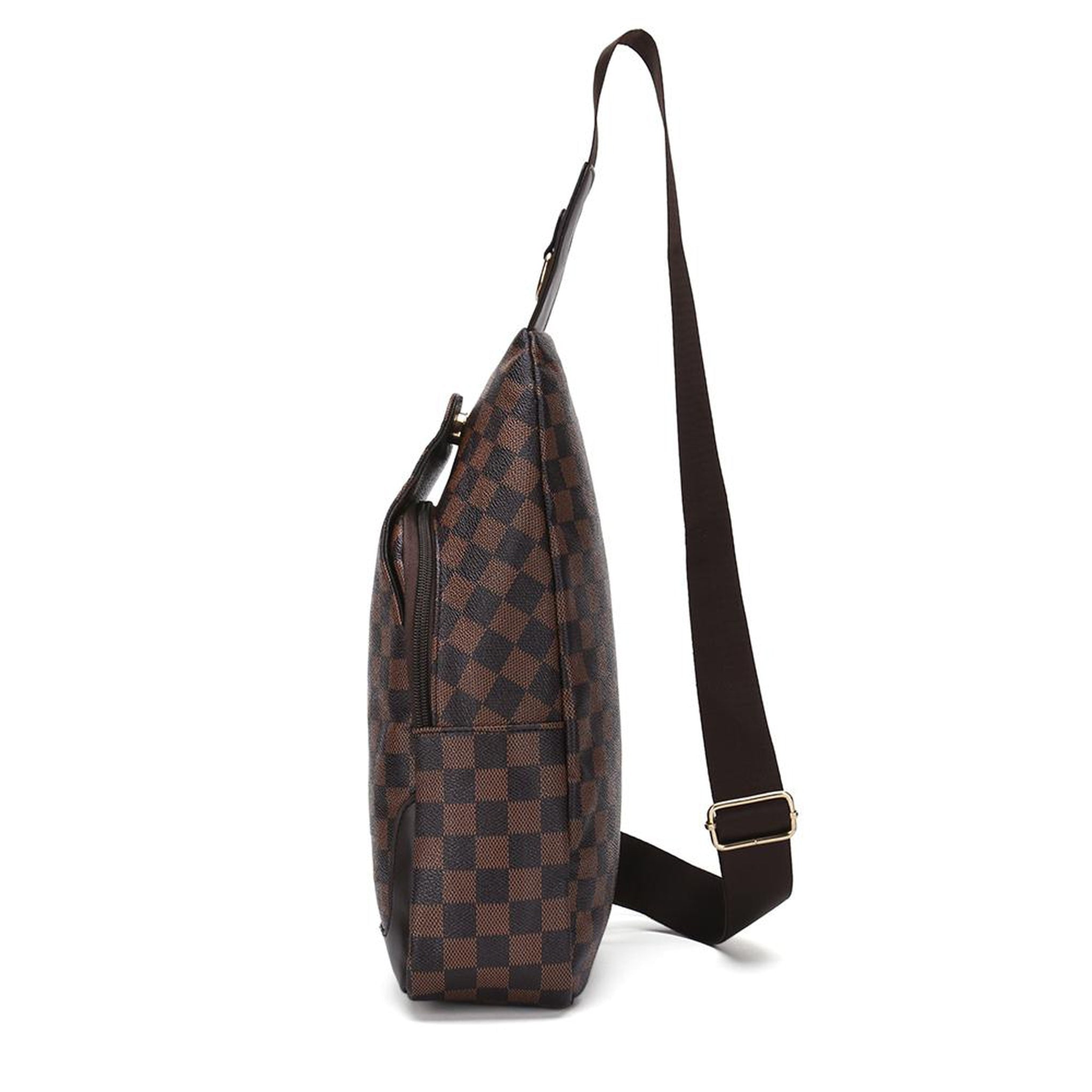 BROWN CHECKED SLING BAG PACK OF 3