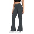 thumbnail image 5 of Yoga Pants with Pockets for Women High Waisted Tummy Control Stretchy Flare Leggings Breathable Bootcut Workout Pants, 5 of 6
