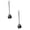 Black, variant on 1 Pc Sugar Spoon Stainless Steel Heart Spoons Coffee Spoons Dessert Spoons Cute Spoon for Coffee, Tea, Cocktails, Ice Cream and Desserts Elegant Table Decor, 5.67 Inch, Black