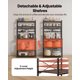 thumbnail image 5 of VEVOR Estante para Panaderos de Cocina de 5 Niveles, Estantería de Almacenamiento de Servicios 80 x 40 x 161,8 cm con 12 Ganchos en Forma de S, Estante con Soporte para Horno Microondas, Platos, 5 of 9