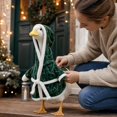 thumbnail image 4 of Christmas Porch Goose Outfits 23 Inch Plush Border Porch Goose Costume for Front Yard Patio Christmas Decorations, Without Goose, 4 of 4