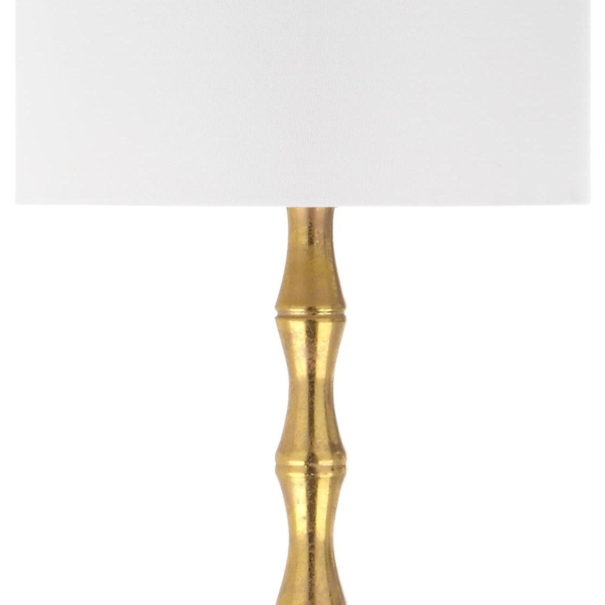 SAFAVIEH Aurelia 63.5 in. H Floor Lamp, Antique Gold/Off-White Shade