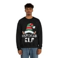 thumbnail image 4 of Historian Elf Christmas Unisex Sweatshirt, S-2XL Holidays Xmas Elves, 4 of 9