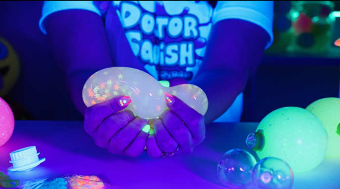 Doctor Squish Squishy Maker Station, Glow It! Neon Edition, Squish Slime Maker
