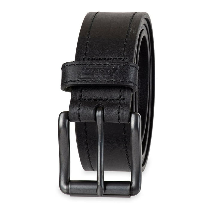 Genuine Dickies Men's Casual Black Leather Work Belt With Big & Tall ...
