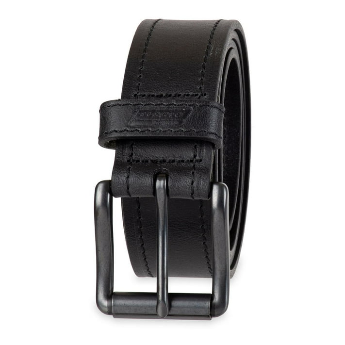 Genuine Dickies Men's Casual Black Leather Work Belt With Big & Tall
