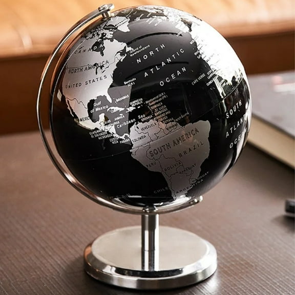 English Retro Globe 19X15CM Ornaments Creative Luxury Globe Modeling Vintage Home Office Wine Cabinet Decoration Bookcase Light