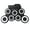 White, variant on Foldable Electronic Rolls Up Drum Set Practice Pads with Foot Pedals and Sticks Digital Electric Drum Kits for Beginners