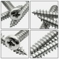 thumbnail image 2 of M4 x 20mm Phillips Pan Head Self Tapping Screws,304 Stainless Steel Phillips Drive Self Tapping Wood Screws,Silver(50pcs), 2 of 5