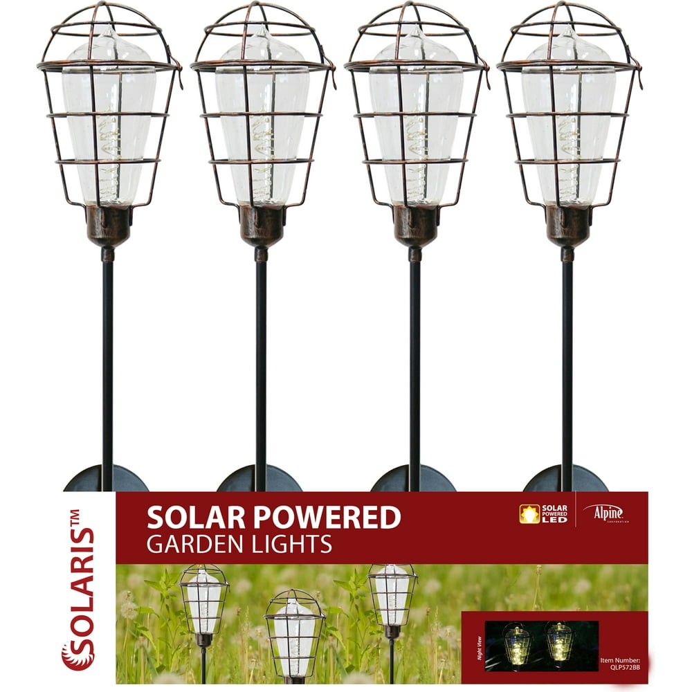 SOLAR EDISON BULB STAKE W/LED12