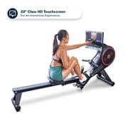 Echelon Row-S Indoor Rowing Machine with 22 class Rotating HD Touchscreen and Magnetic Resistance