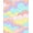 Pink, Pattern 2, variant on Flatwoven High Traffic Area Rug, Prismatic Rainbow Cloudscape Softmat, Non Slip, Stain Resistant, Washable Area Rugs for Living Room, Bedroom(Pink, 2X3)