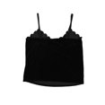 thumbnail image 2 of bar III Womens Scalloped Cami Tank Top, Black, Small, 2 of 2
