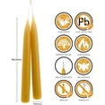 thumbnail image 6 of 12 Pack Beeswax Taper Candles with 8in, 6 of 7