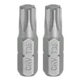 thumbnail image 1 of Uxcell 2pcs 1/4" Hex Shank T35 Head 1" Length Torx Screwdriver Bit, 1 of 6