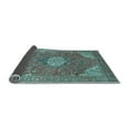 thumbnail image 2 of Ahgly Company Indoor Round Medallion Light Blue Traditional Area Rugs, 7' Round, 2 of 4