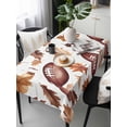 thumbnail image 6 of Fall Maple Leaf Football Table Cloth, Autumn Farmhouse Vintage Waterproof Tablecloth for Rectangle Tables, Reusable Washable Fabric Table Cover for Restaurant Kitchen Dining Tables 60"x120", 6 of 6