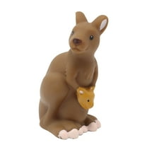 Replacement Part for Collectible Fisher-Price Little People Noah's Ark, Safari, Jungle or Zoo Playset V8254 - Replacement Brown Female Mom Kangaroo with Baby Joey in Pouch Figure