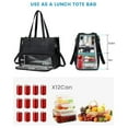 thumbnail image 4 of PU Lunch Storage Bag For Women Laptop Bag With Insulated Compartment, 4 of 13
