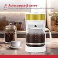thumbnail image 3 of Holstein Housewares Cafetera de Goteo Blanca y Dorada de 12 Tazas, 3 of 5
