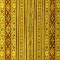 thumbnail image 1 of Ahgly Company Indoor Square Abstract Yellow Modern Area Rugs, 6' Square, 1 of 4