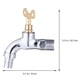 thumbnail image 3 of 1 grifo para fregadero de una sola manija, grifo de agua para lavado, grifo de cobre con cerradura para cocina al aire libre y baño, 3 of 5