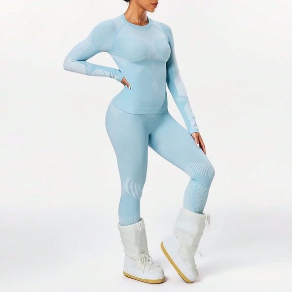 YueHuiYing Thermal Underwear Set Womens Long Johns Warm Base Layer Top Bottom for Cold Weather Clothes