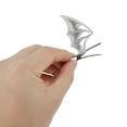 thumbnail image 3 of Unique Bargains 1 Pair Duckbill Clip Cute Halloween Bat Design Hair Clip Silver Tone Black, 3 of 5