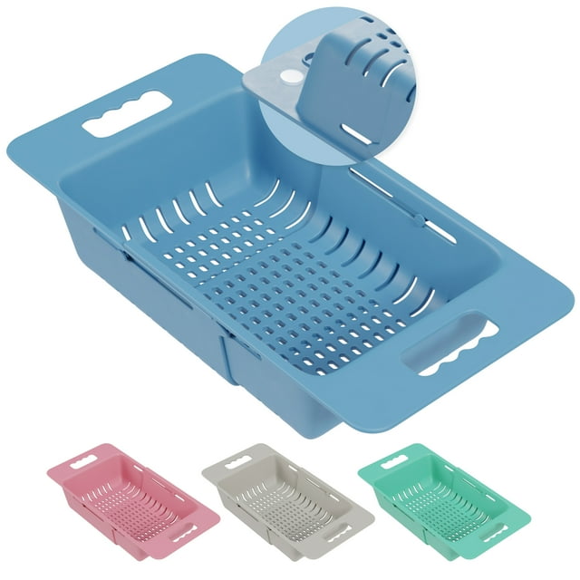 OLIVE & OAK HOMEWARE Sink Strainer OverTheSink Colander Drain Basket