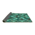 thumbnail image 2 of Ahgly Company Indoor Rectangle Abstract Turquoise Blue Contemporary Area Rugs, 7' x 9', 2 of 4