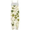 thumbnail image 4 of Tiijoy Toddler Girls St. Patrick's Day Overalls Strap Jumpsuit Kids Romper, Sizes 1-6, 4 of 4