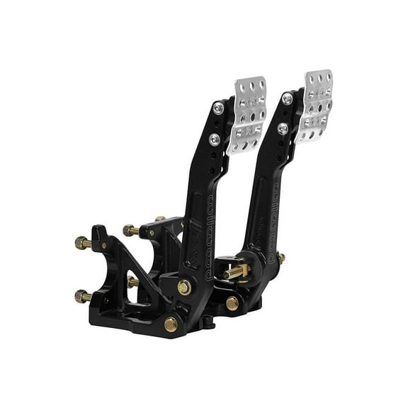 Wilwood 340-16606 Adjustable 4.75-5.75 Ratio Floor Mount Brake & Clutch Pedals