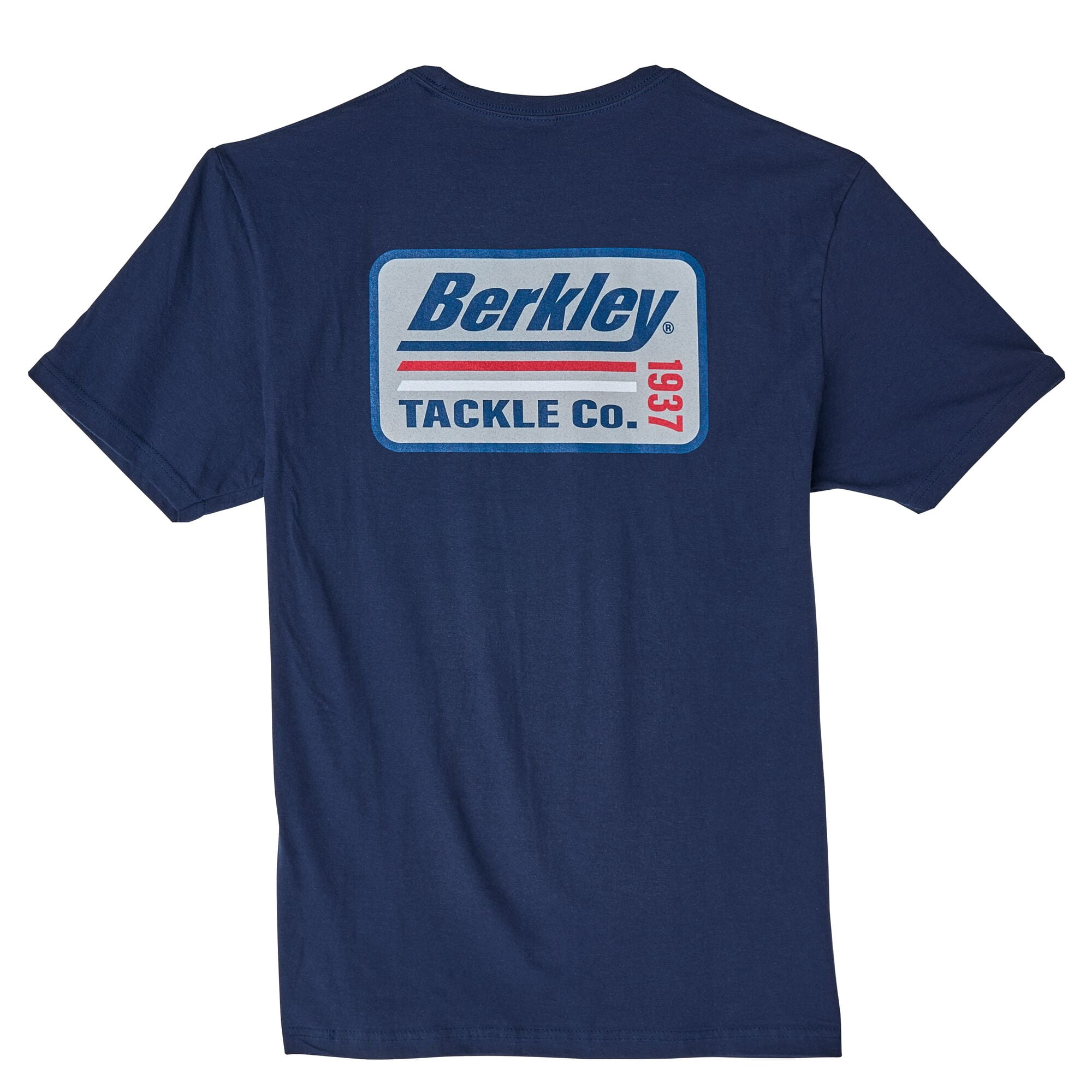 Berkley Short Sleeve Striper T-Shirt, Navy, Size M