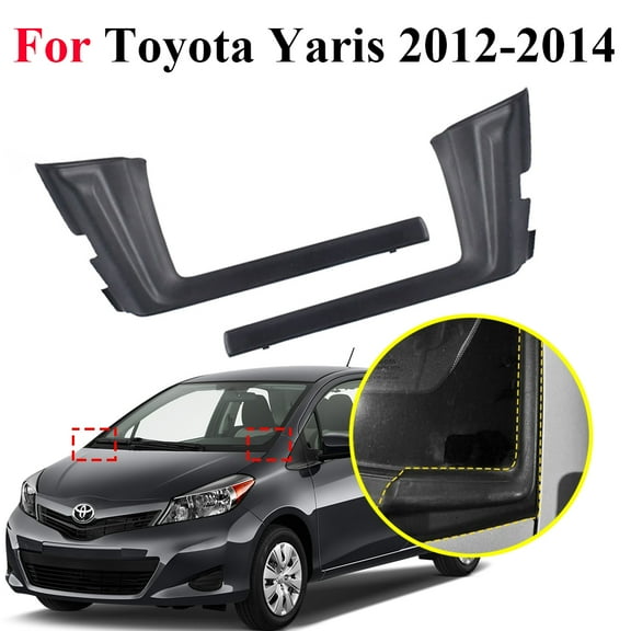 For Toyota Yaris 2012-2015 Front Windshield Wiper Side Cowl Extension Cover Trim