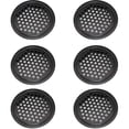 thumbnail image 1 of Rejilla De Ventilación De Acero Inoxidable De 6 Piezas, Rejilla De Ventilación Del Gabinete: Rejilla De Ventilación Redonda De 60 Mm Se Puede Usar En Garaje, Baño, Dormitorio, 1 of 5