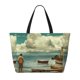 thumbnail image 2 of Easygdp Serene Coastal Blue Sky Bolsa de Viaje de Playa de Gran Capacidad, Bolsa Tote Perfecta para la Playa, Escapadas de Fin de Semana y Viajes, 2 of 6