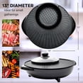 thumbnail image 5 of Diceevil 2-in-1 Electric Hot Pot and Grill Combo, 110V Multifunctional Smokeless Korean Barbecue Grill and Hot Pot, for Family Korean BBQ, Shabu and Soup, 5 of 10