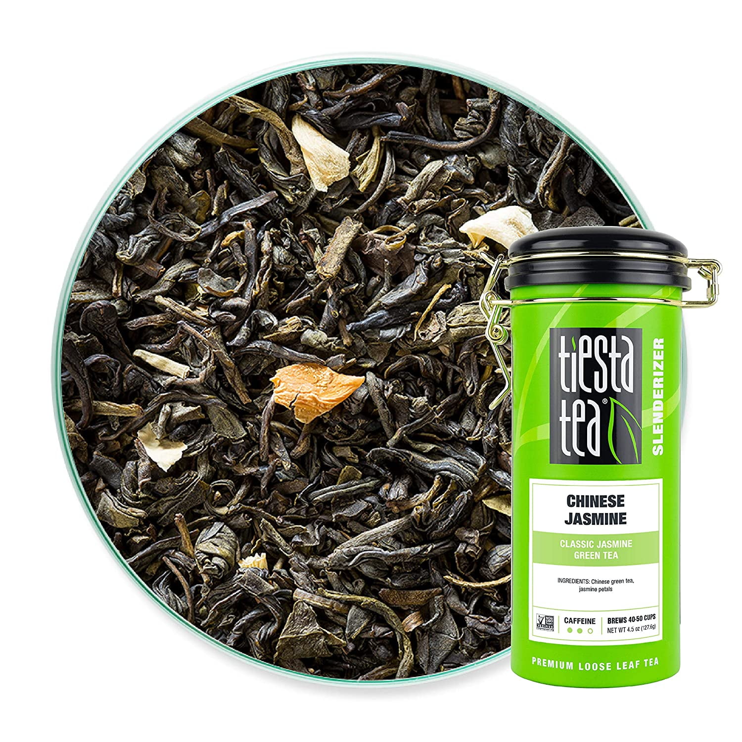 Tiesta Tea Chinese Jasmine, Classic Jasmine Loose Leaf Green Tea, 5 oz