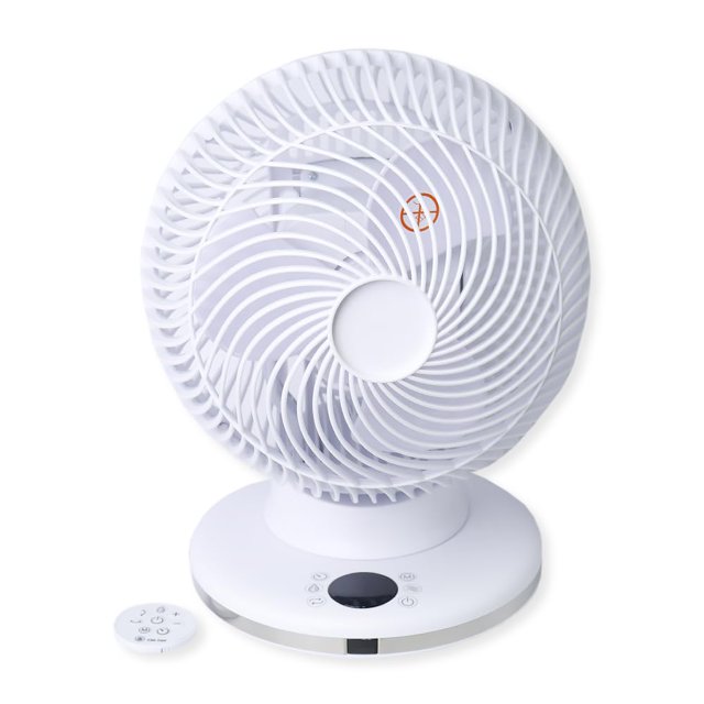 CM-TOP Ventilador de escritorio con control remoto de sincronización inteligente ajuste de velocidad del viento con 12 velocidades Portatil Potente Timer C/r 360
