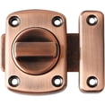 thumbnail image 1 of Rotate Bolt Latch Gate Latches Safety Door Slide Lock,MS220D-R Red Bronze, 1 of 1